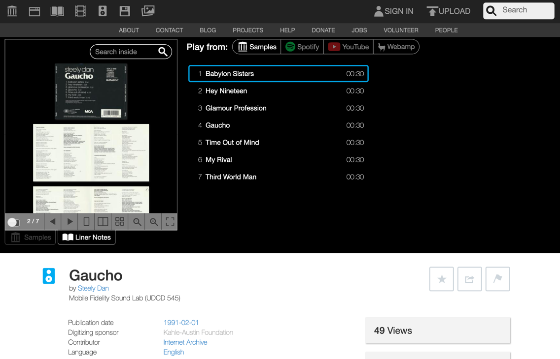 The Internet Archive Launches A New Music Player: Access 1 Million+ ...