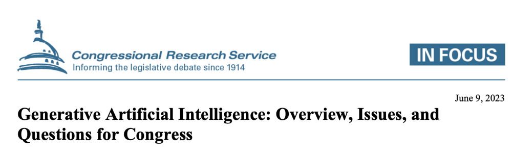 congressional research service (crs) report in july 2020