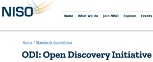 Your Input Needed: NISO Open Discovery Initiative GenAI Survey