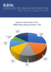 Journal Article: “An Analysis of RBMS News Blog Job Advertisements, 2013–2021”