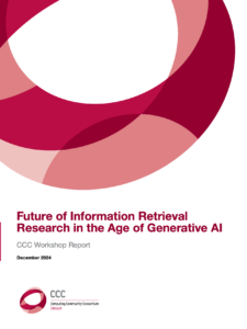 Workshop Report: “Future of Information Retrieval Research in the Age of Generative AI”